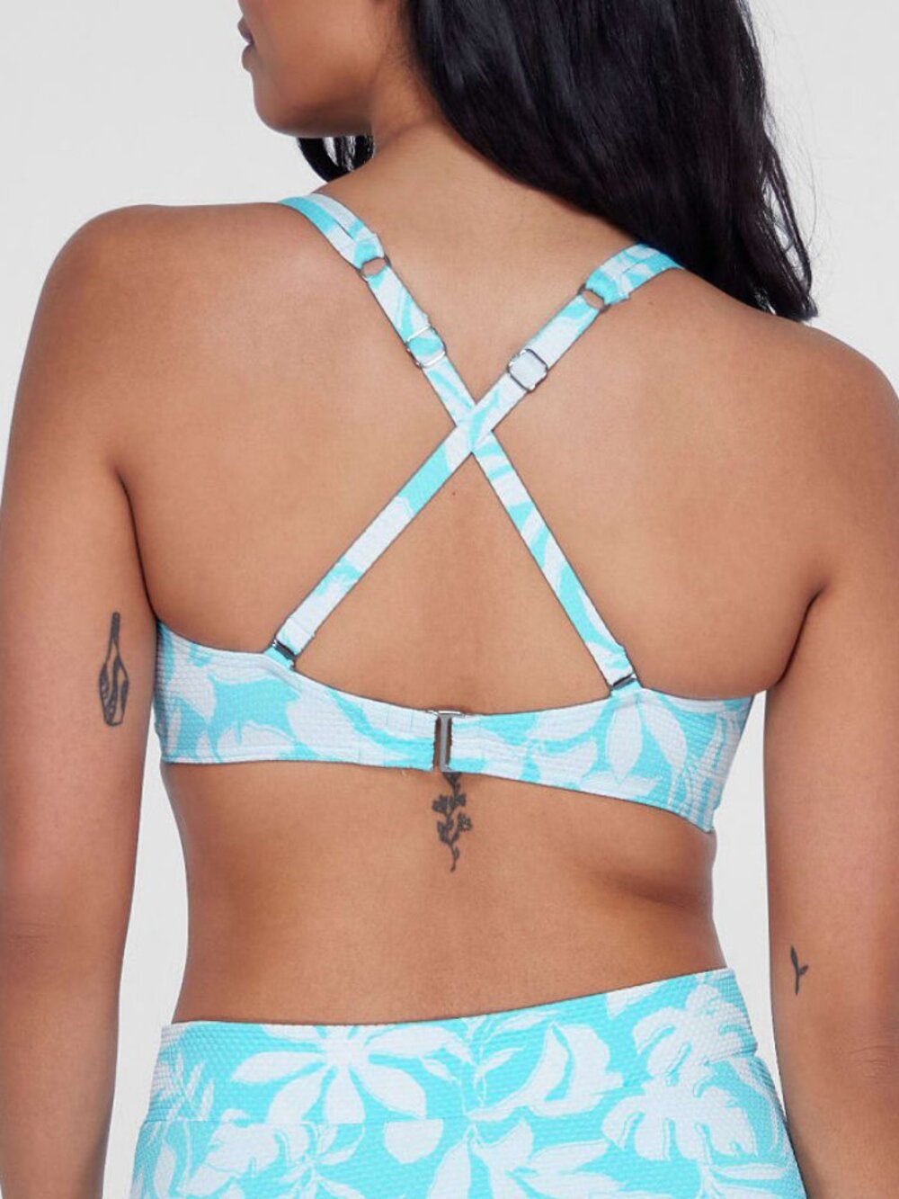 NWT Birdsong Wrap Bikini Top, North Shore Blue in 34H - Picture 5 of 5